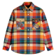 Multicolor Plaid Embroidered Shirt